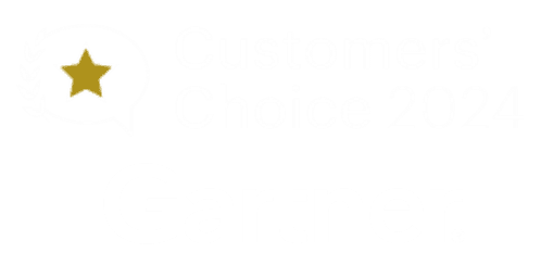 logotyp från Gartner och deras varumärke Customer's Choice